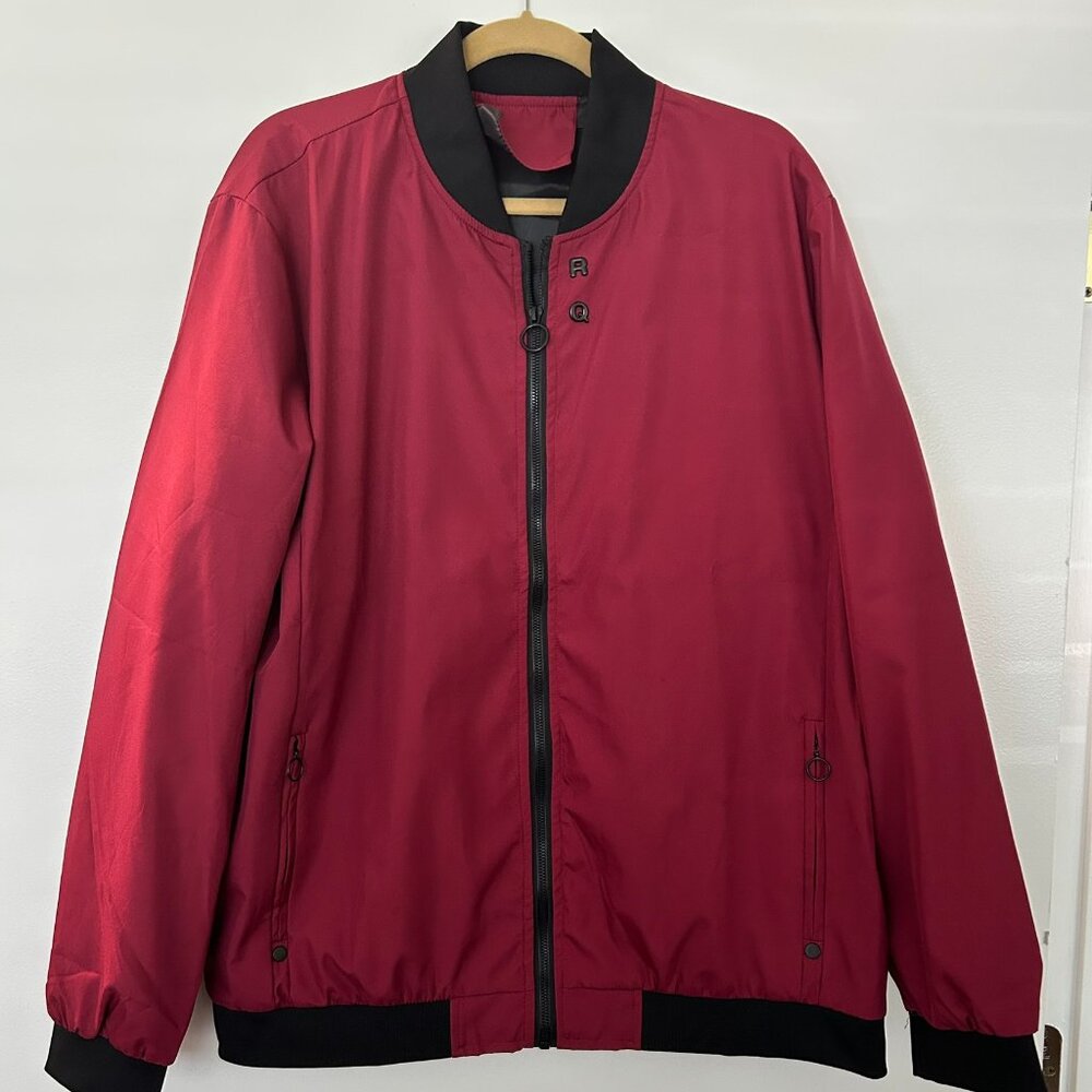 New  Men’s Casual Baseball Collar Jacket  Burgundy  Size 42  $22.